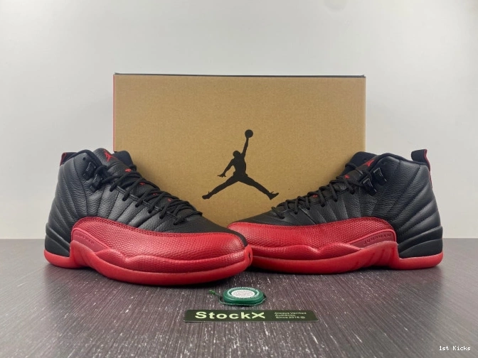 1st Kicks Shoes Game Flu Retro Jordan 12 130690-002 (2016) 0629